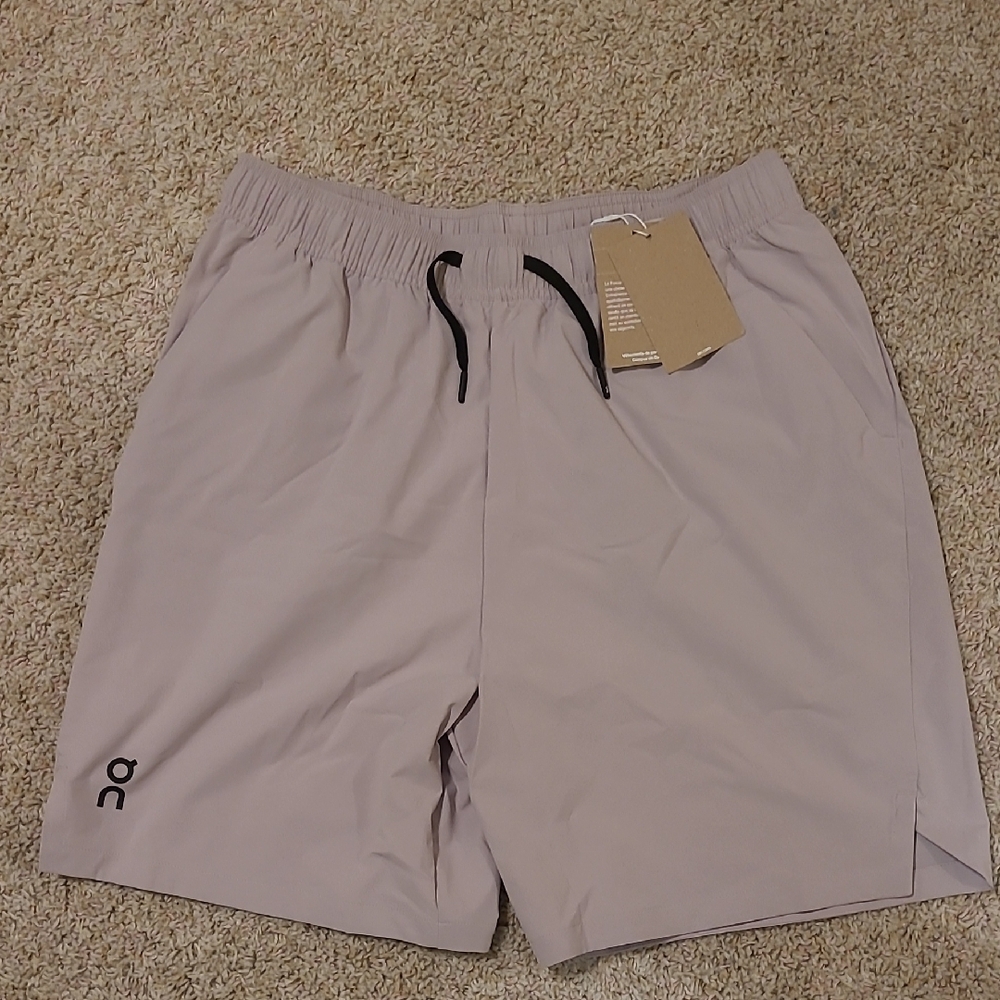 On Running Men's Athletic Shorts in Light Gray